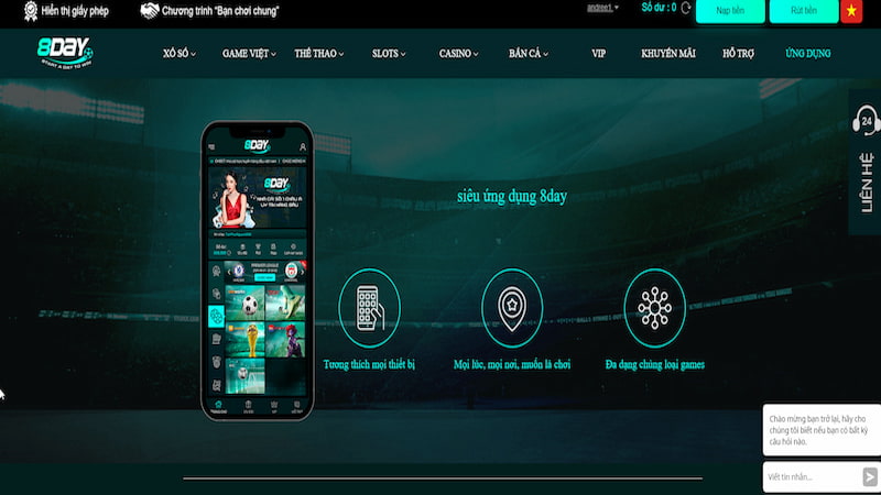 Hướng dẫn tải app 8DAY chuẩn xác trên thiết bị di động