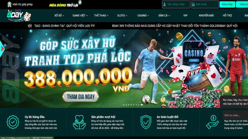 Hướng dẫn nạp tiền 8DAY nhanh chóng và linh hoạt